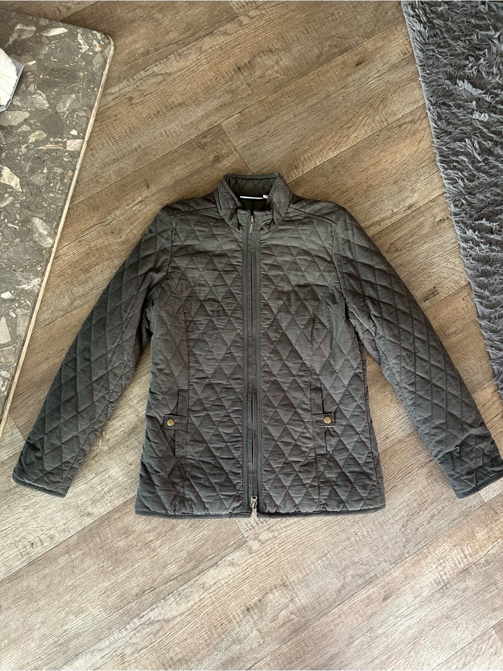 croft & barrow Gray Quilted Jacket